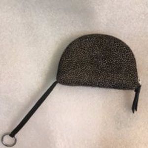 Banana Republic mini phone-charging half moon bag